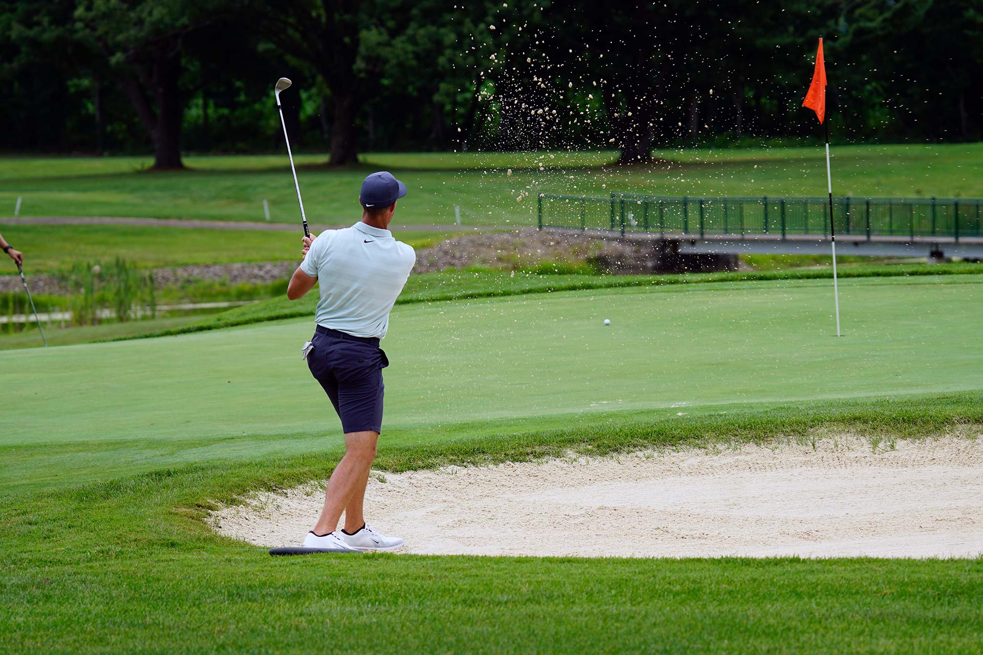 Bunker shot at The Elms of Massillon.